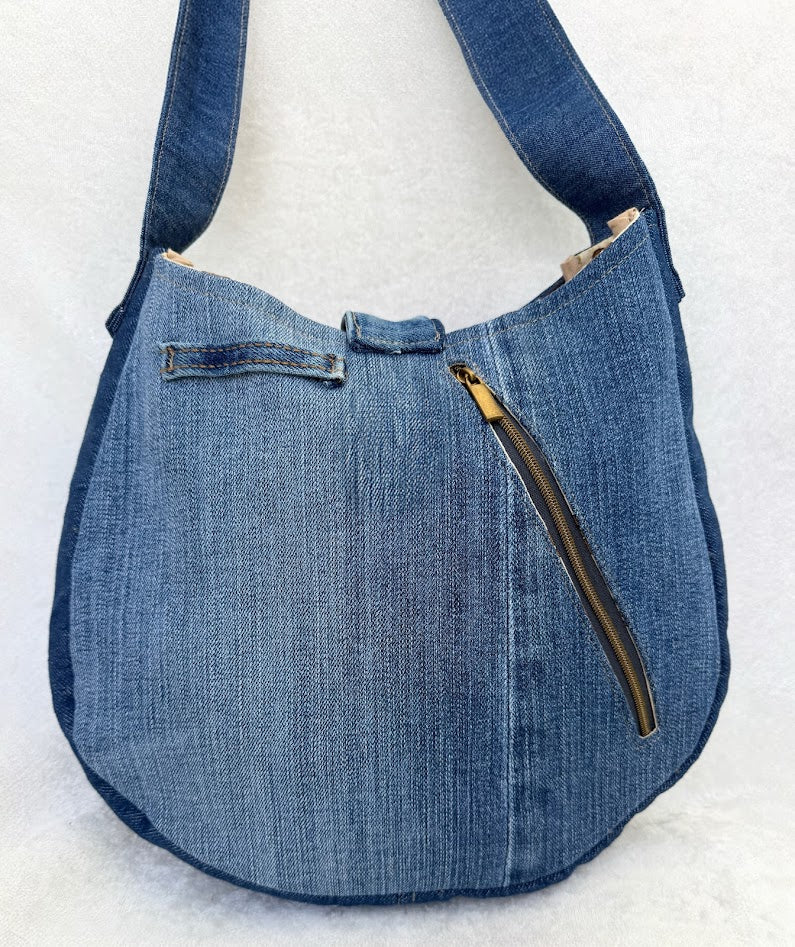 Denim Hobo Bag