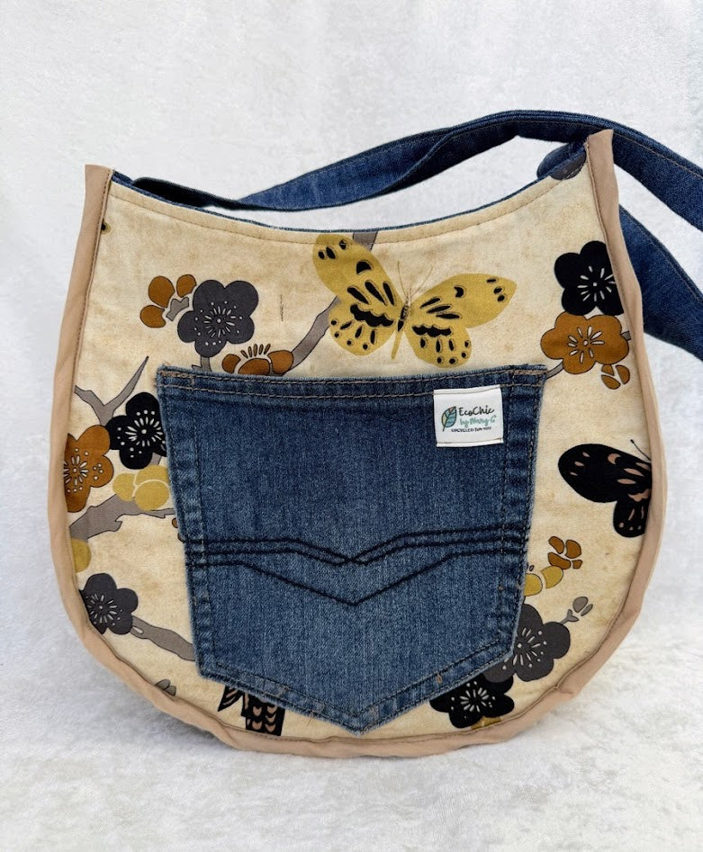 Denim Hobo Bag
