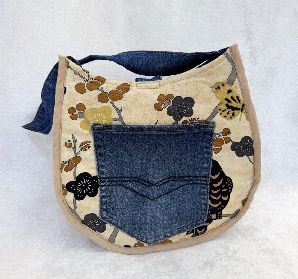 Denim Hobo Bag