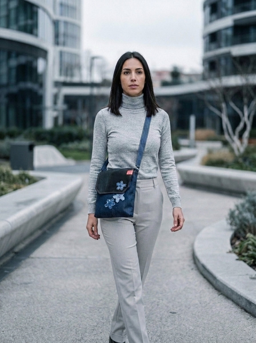 LM.300C Large Messenger — On Model - Outdoor | Generated by Modelize