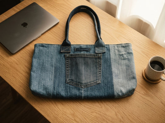 Briefcase tote bag — Lifestyle - Workspace | Generated by Modelize