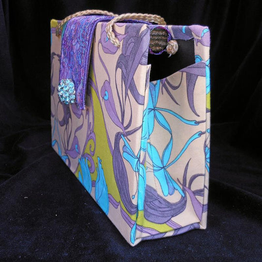 Red Rabbit – Handmade Artistic Fabric Handbag by Mary Gorfine - Mary Gorfine